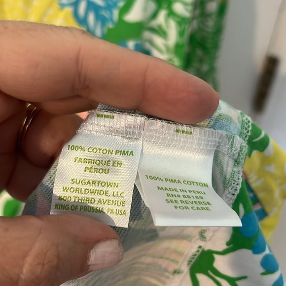 Lilly Pulitzer Hibiscus Stroll Palmetto Dress women’s size Small - Picture 7 of 7